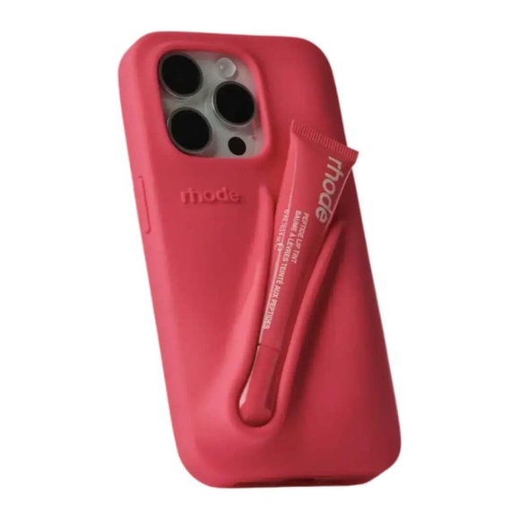Rhode Guava Spritz (Hot Pink) iPhone 14 Pro Phone Lip Case - Picture 2 of 4